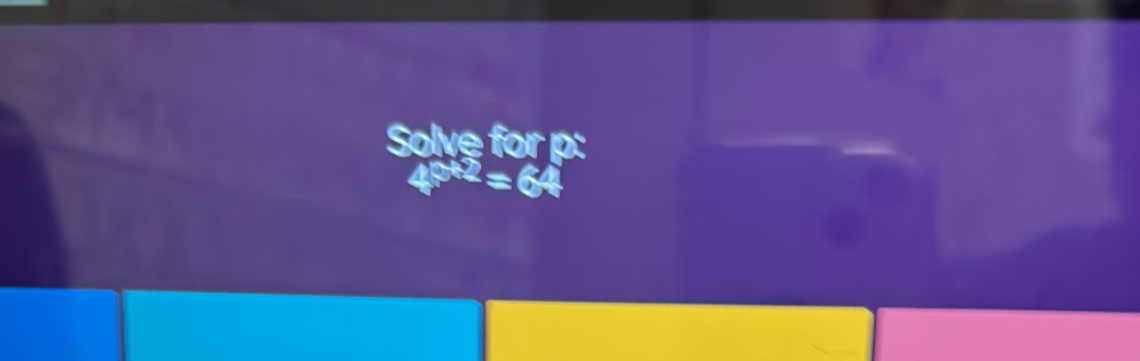 Solve for p