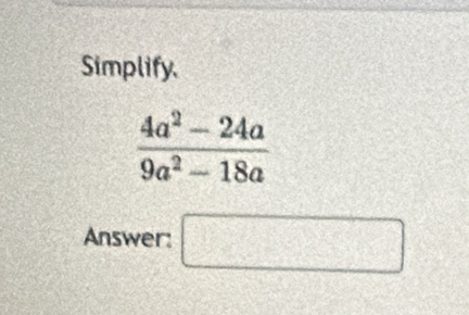 Simplify.
Answer: □