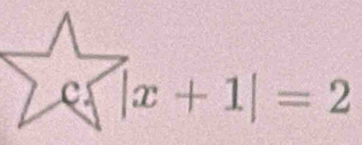 e-|x+1|=2