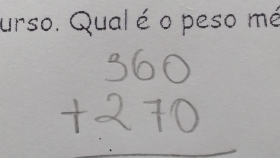 urso. Qual é o peso mé