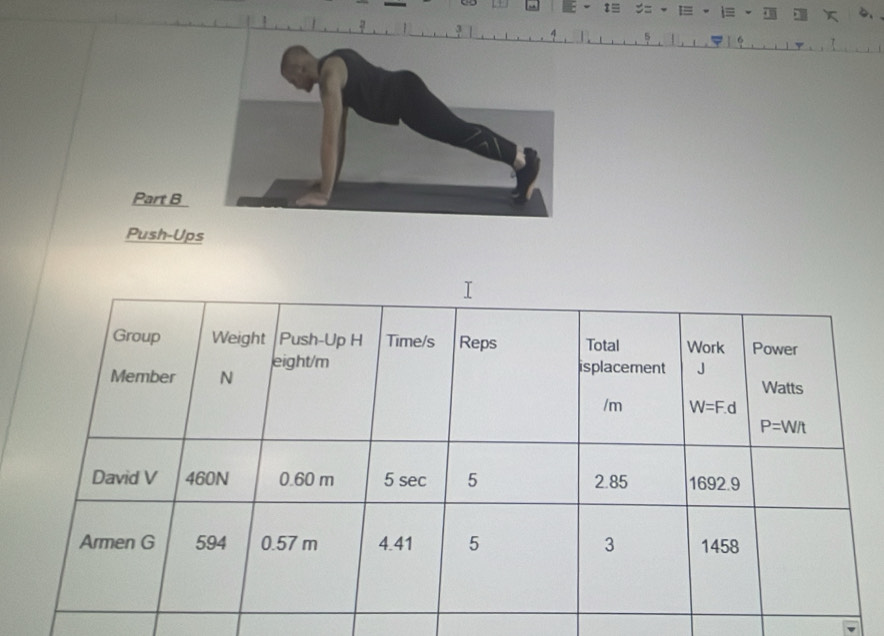 a
s.
Part B
Push-Ups