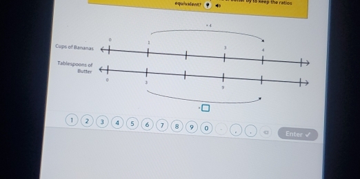 equivalent? oia by to keep the ratios
1 2 3 4 5 6 7 8 9 0 - 
Enter √