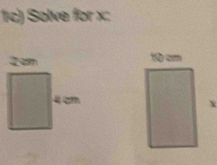 1c) Solve for x :
10 c