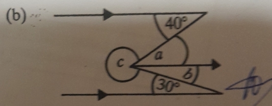 40°
a
C
6
30°