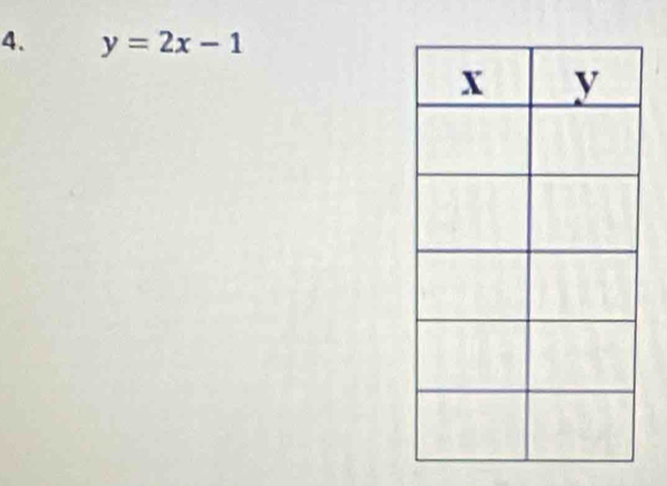 y=2x-1