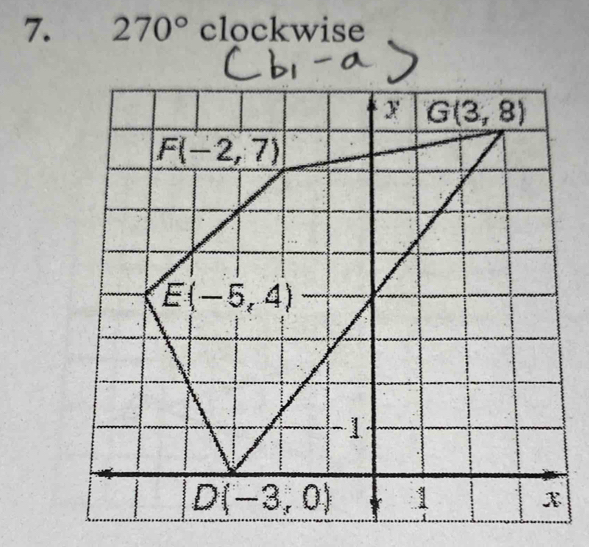 270° clockwise