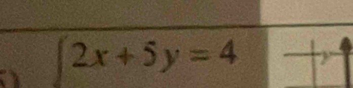 2x+5y=4