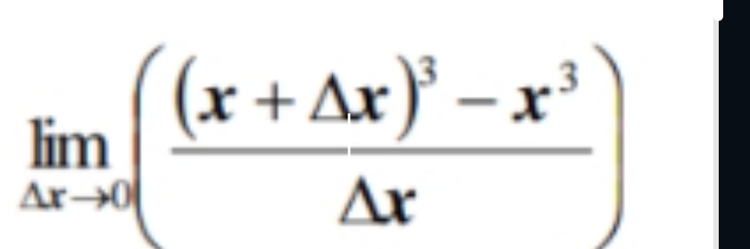 limlimits _△ xto 0(frac (x+△ x)^3-x^3△ x)