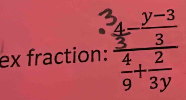 ex fraction: