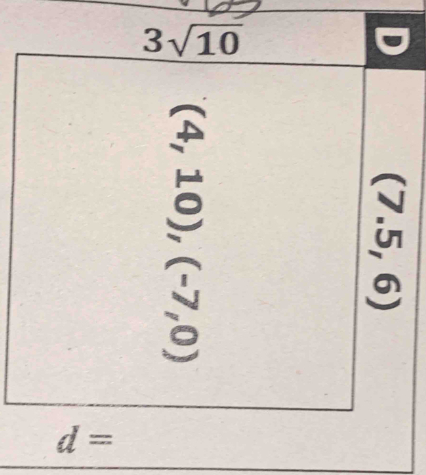 3sqrt(10)
widehat θ  θ  θ endarray
C
d=