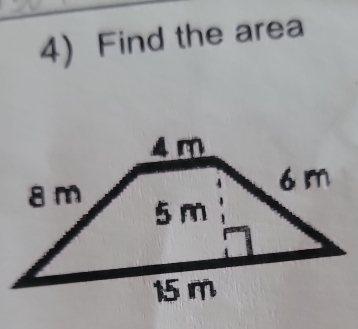 4)Find the area