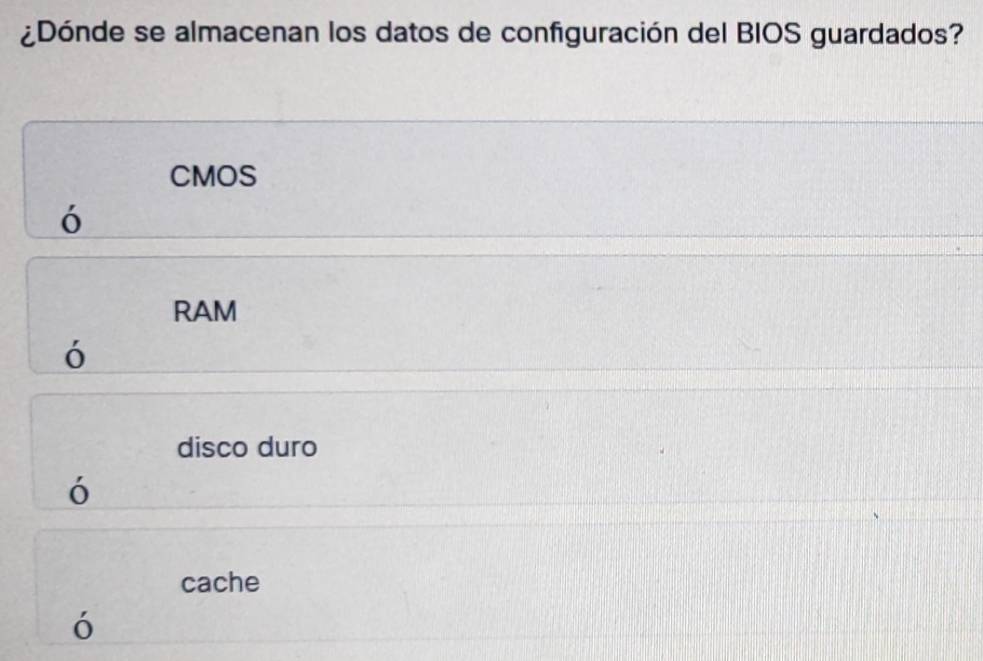Resuelto:¿Dónde se almacenan los datos de configuración del BIOS ...