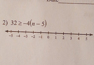 32≥ -4(n-5)