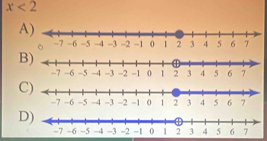 x<2</tex>
A
B
C
D)