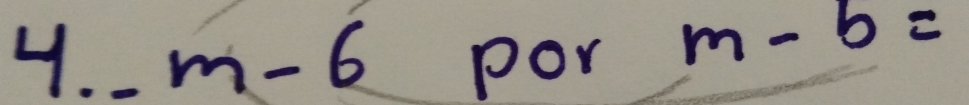 -m-6 por
m-b=