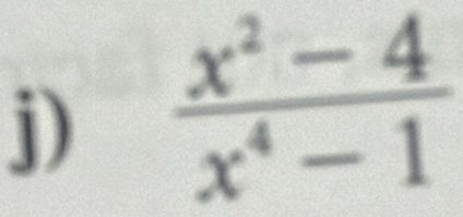  (x^2-4)/x^4-1 