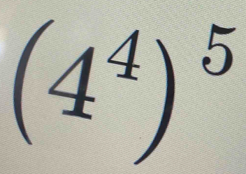 (4^4)^5