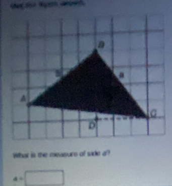 What is the measure of wide a?
a=□