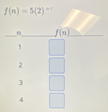 f(n)=5(2)^n-1