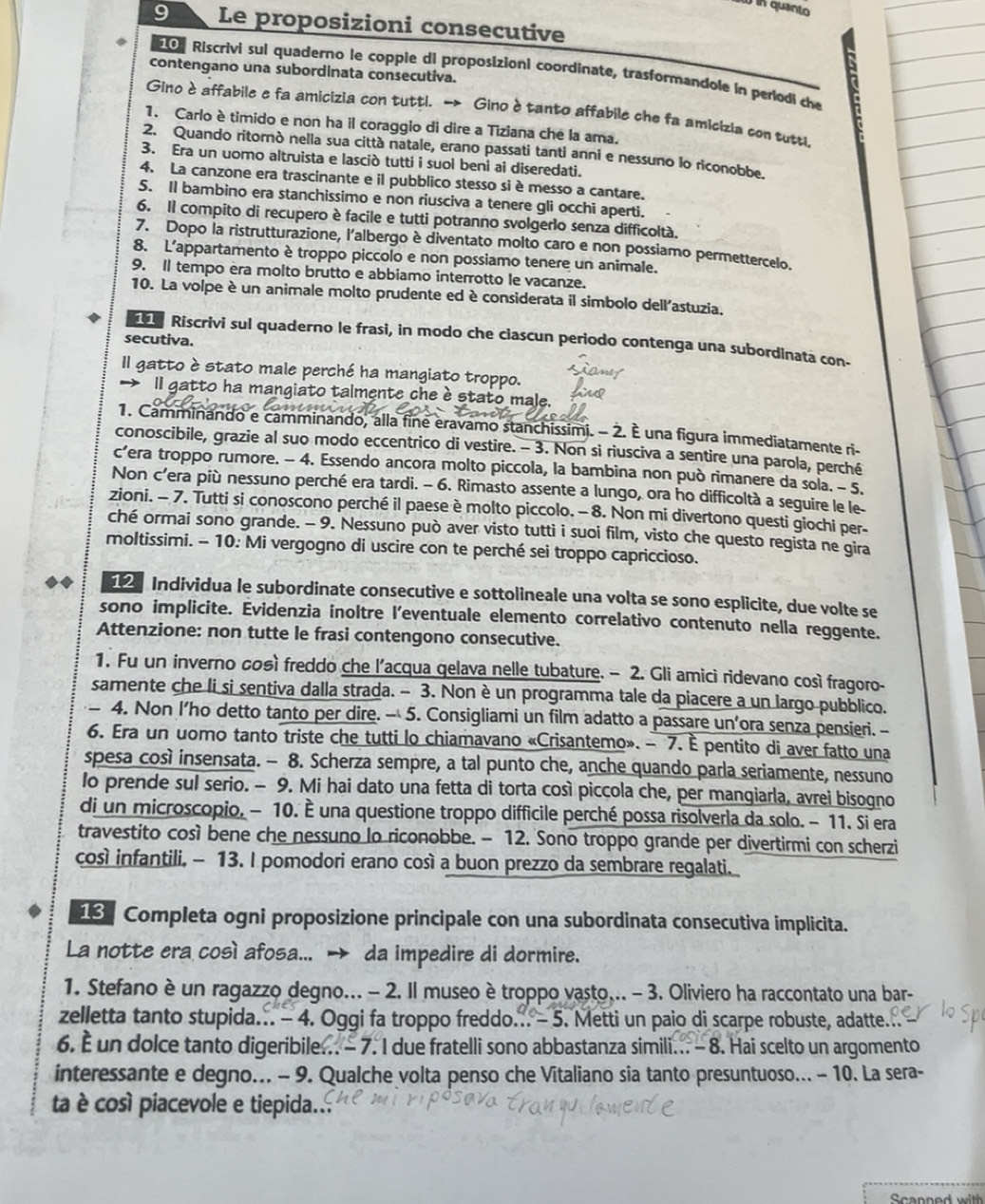 Risolto:11n quanto 9 Le proposizioni consecutive contengano una ...