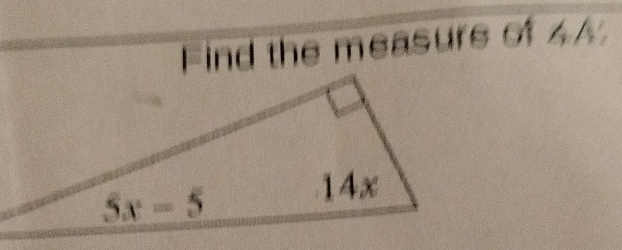 Find the measurs of 44