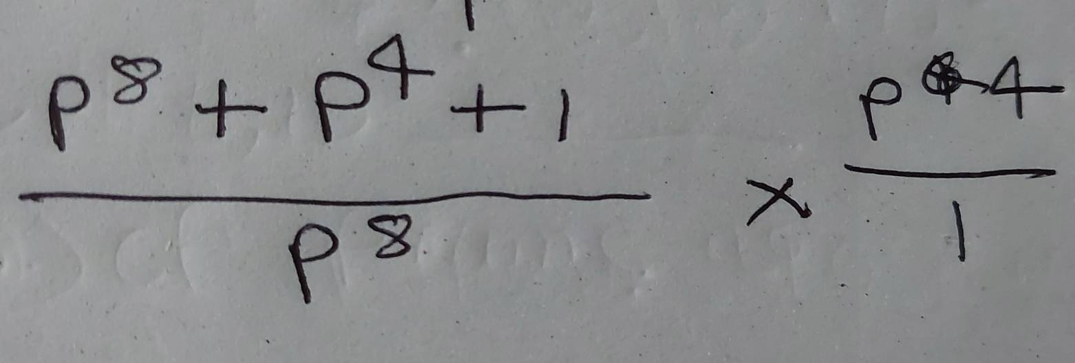  (p^8+p^4+1)/p^8 *  (p^4-4)/1 