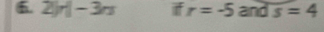 2)n-3n if r=-5 and s=4