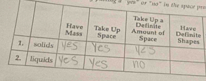 a "yes" or "no"a