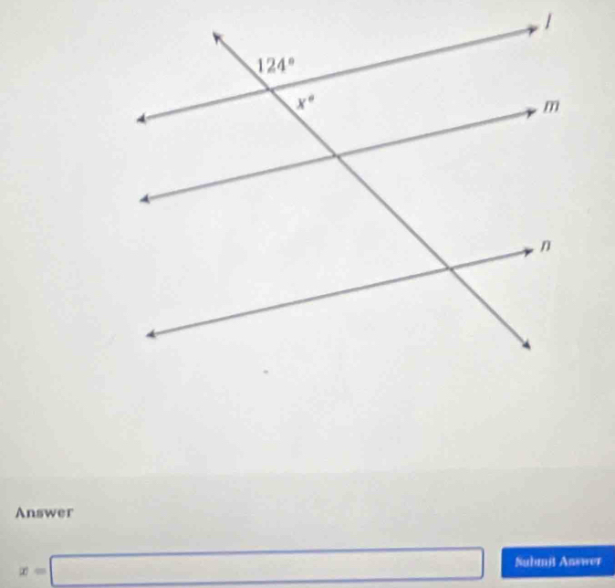 Answer
x=□ Subnit Answer