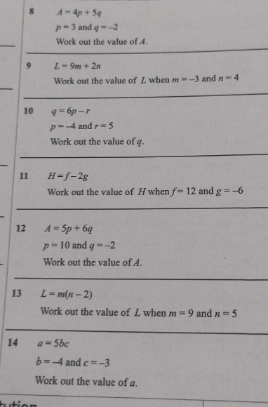 8 A=4p+5q
1
1
14