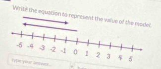 Writè the equation 
type your answer. +