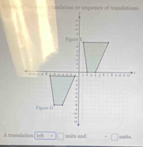 A translation left units and units.