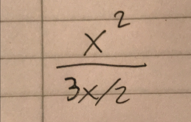  x^2/3x/2 