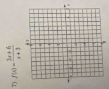 f(x)= (3x+6)/x+3 