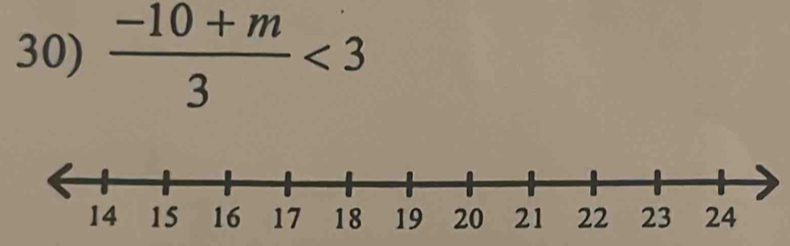  (-10+m)/3 <3</tex>