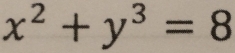 x^2+y^3=8