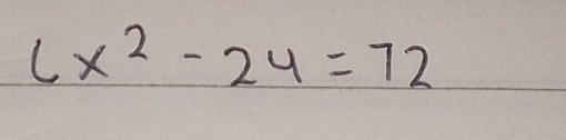 cx^2-24=72