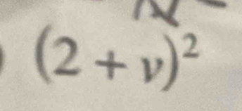 (2+v)^2