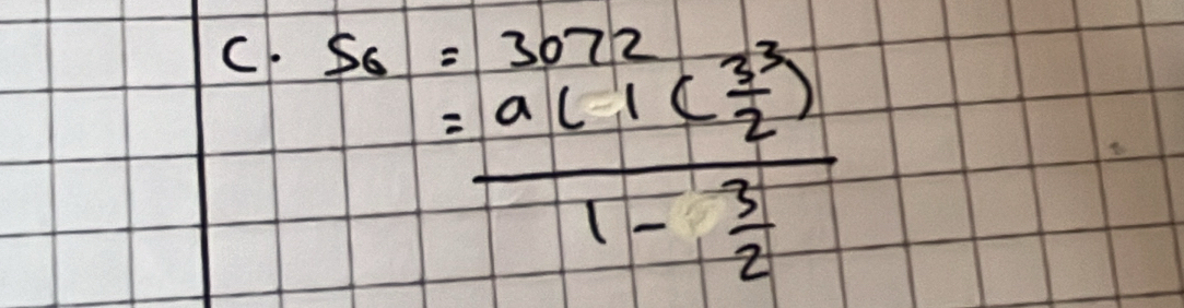 s_6=frac beginarrayr 3072 a^(l^2^3)1-frac 321- 3/2 