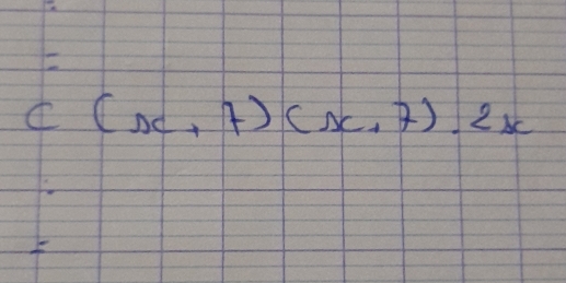 c(x+7)(x,7).2x