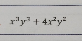 x^3y^3+4x^2y^2