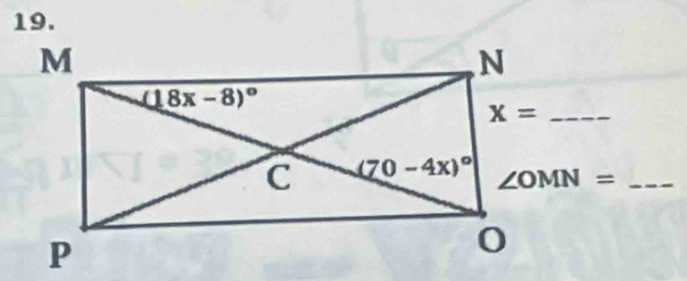 x= _
∠ OMN= _