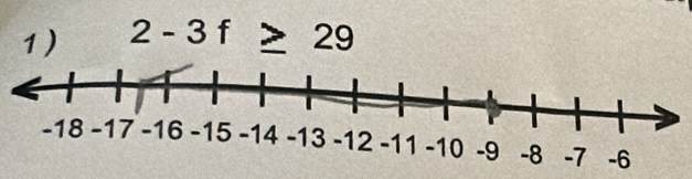 2-3f≥ 29