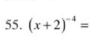 (x+2)^-4=