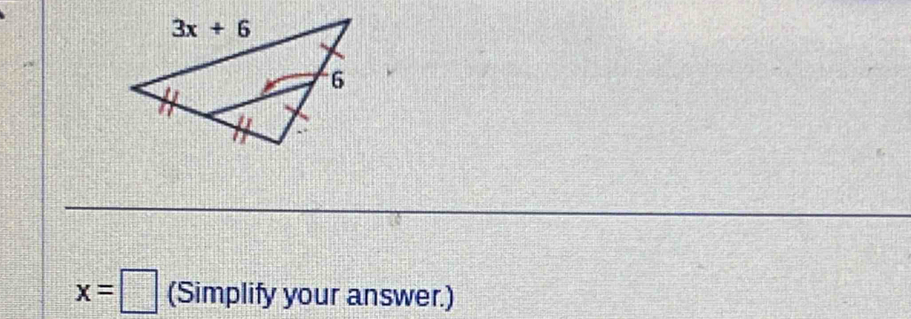 x=□ (Simplify your answer.)