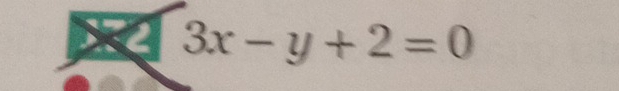 frac 1)- 
V 3x-y+2=0