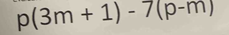 p(3m+1)-7(p-m)