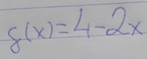 f(x)=4-2x