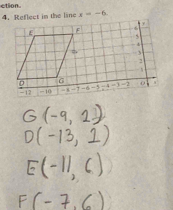 ction.
x=-6.