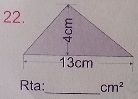 Rta: cm^2